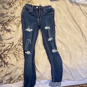 Hollister ripped jeans